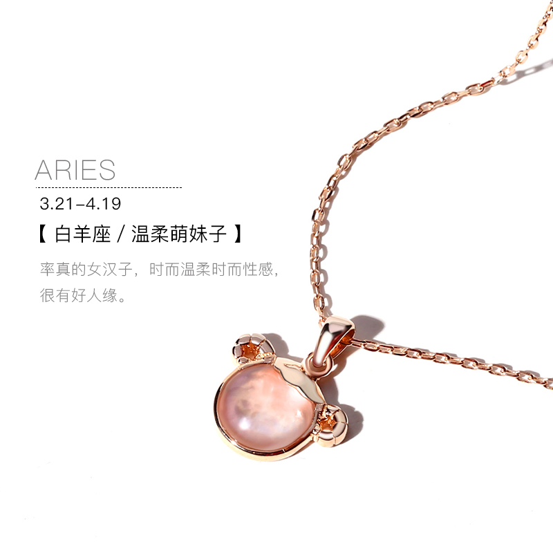 十二星座项链925纯银