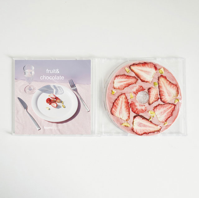 komistudio草莓开心果CD手工巧克力伴手礼生日礼物零食送女友