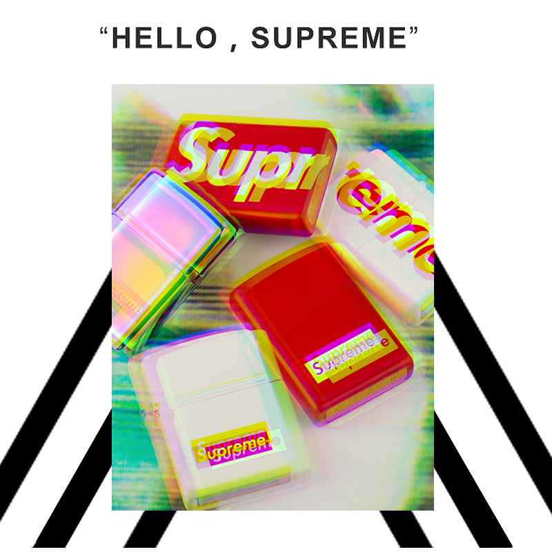 supreme字母正版zippo打火机 限量定制
