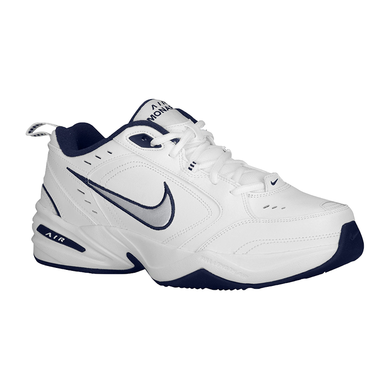 NIKE AIR MONARCH IV复古潮流老爹鞋白蓝黑气垫男慢跑步鞋415445