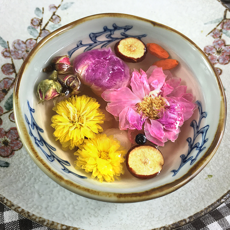 玫瑰花冠王|牡丹|黑枸杞|桂圆肉 红颜固本养生茶