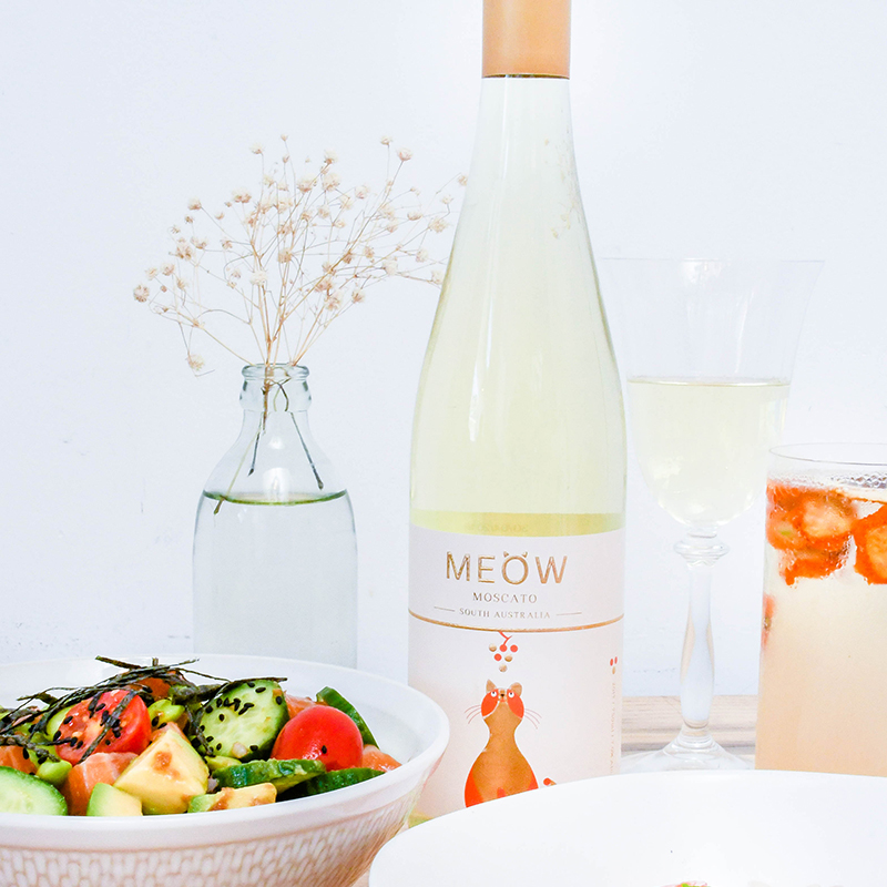 澳洲MEOW莫斯卡托 甜白起泡酒 新鲜年份敲好喝!
