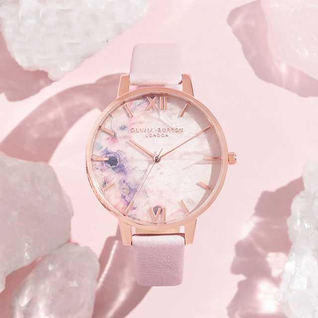 OliviaBurton 粉晶英国少女款 七夕樱花表