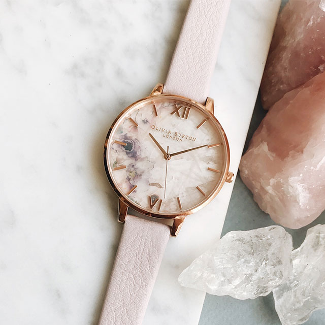 OliviaBurton 粉晶英国少女款 七夕樱花表