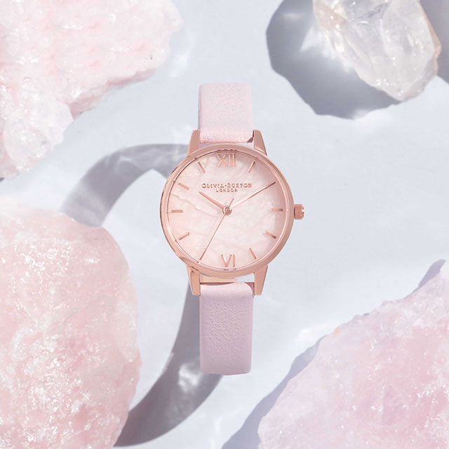 OliviaBurton 粉晶英国少女款 七夕樱花表