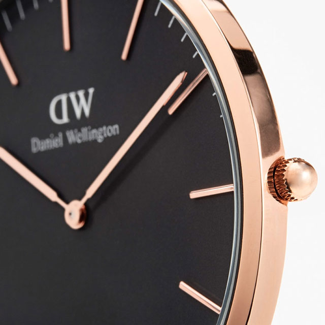 DanielWellington 40mm蓝色织纹带腕表