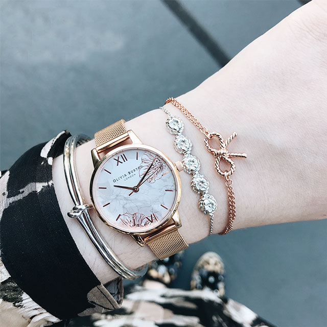 OliviaBurton 英国欧式时尚钢带表
