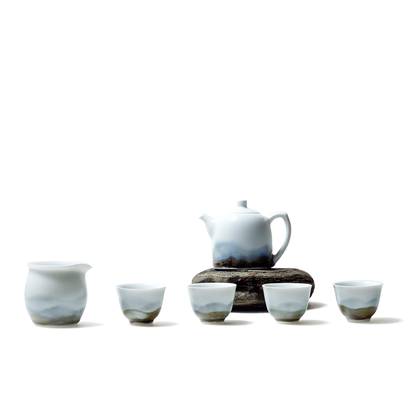 山水间 远山茶具套装 景德镇礼物