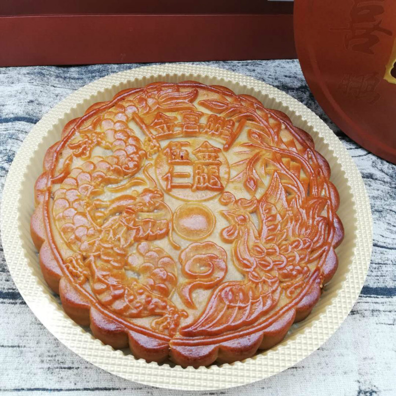 广式大蛋黄莲蓉 五仁金腿 2斤装大月饼礼盒