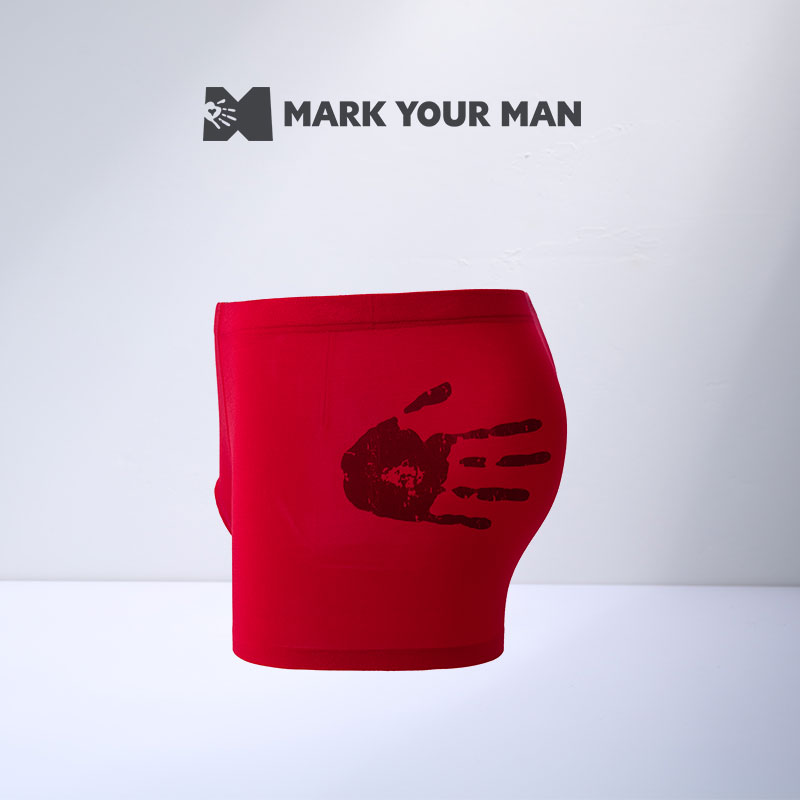 MARK YOUR MAN 新年红色结婚本命年内裤礼盒装