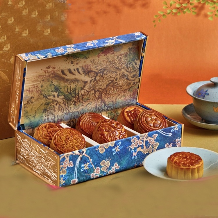 朕的心意 故宫食品 金鸾/蓝瑛/牡丹 锦盒中秋月饼礼