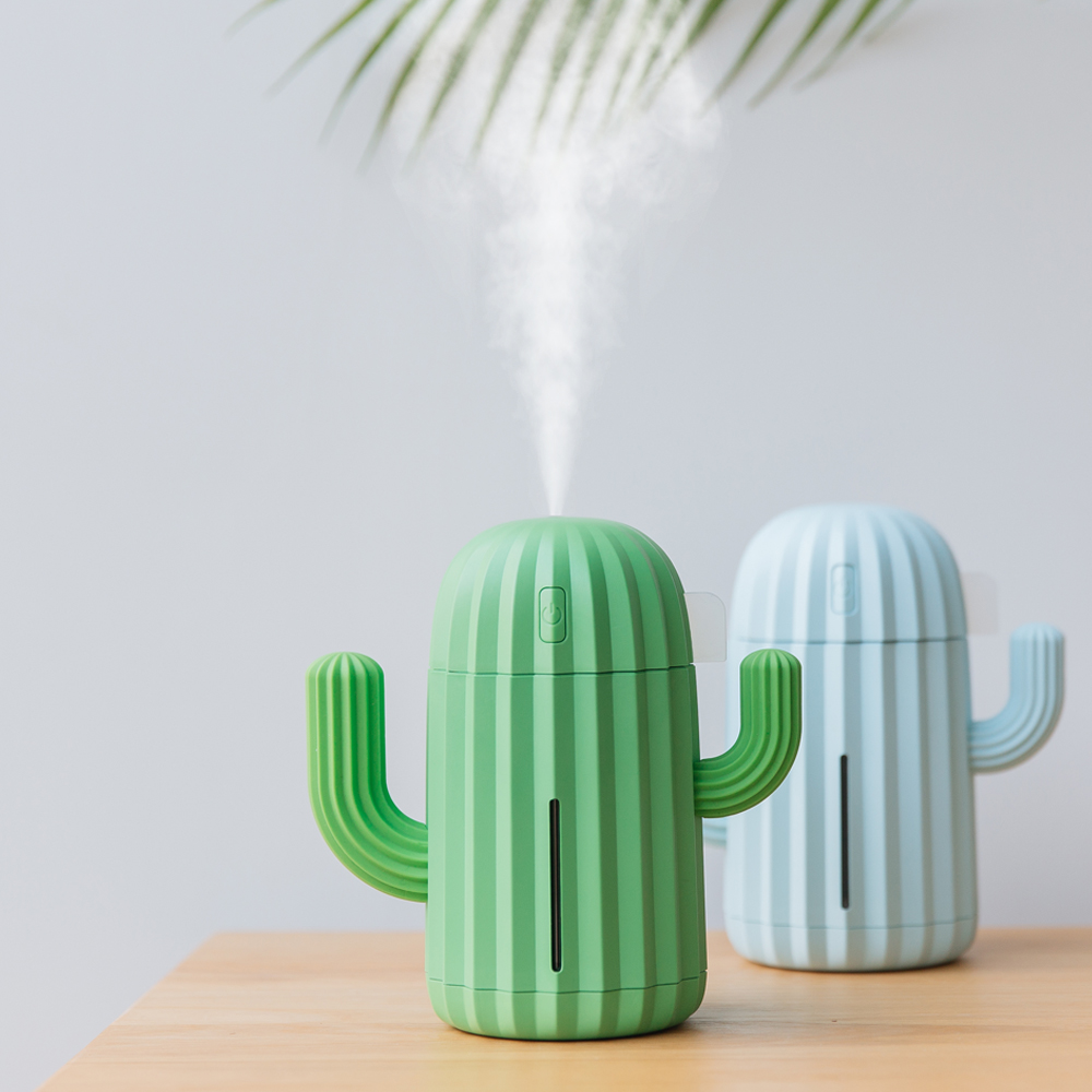 仙人掌加湿器 粉嫩小清新