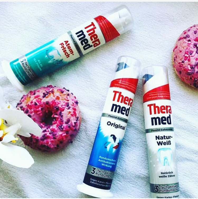 汉高Theramed 按压式美白防蛀立式牙膏